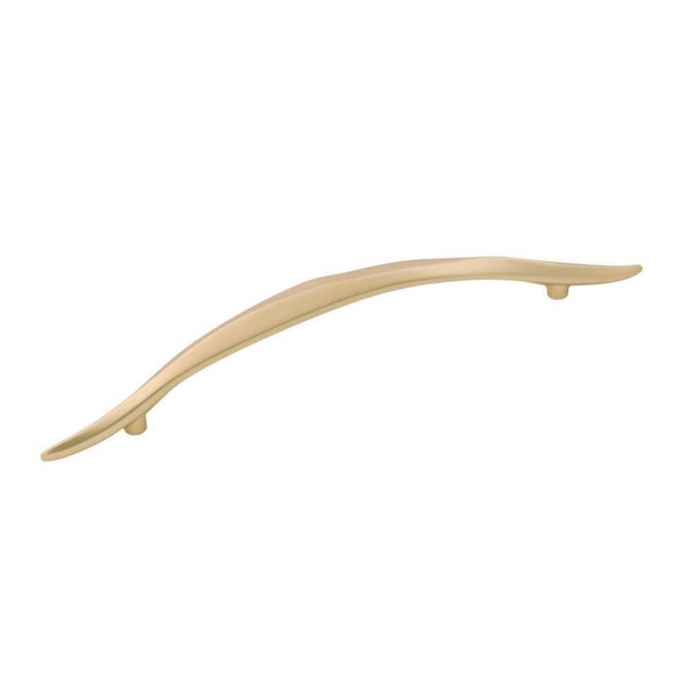 Willow Collection Pull 160mm C/C Flat Ultra Brass Finish