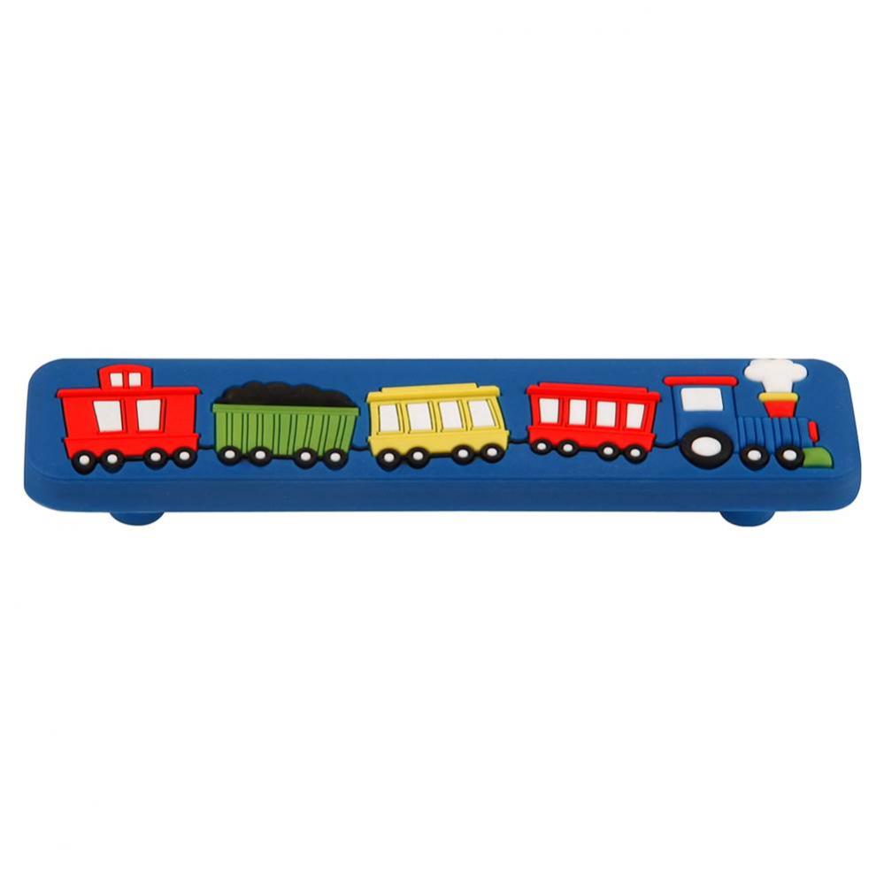 96mm Kids Long Blue Train Cabinet Pull