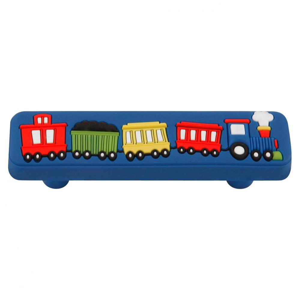 64mm Kids Short Blue Train Cabinet Pull