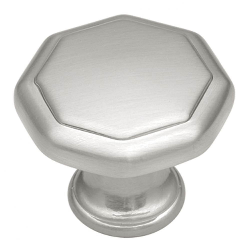 Conquest Collection Knob 1-1/8'' Diameter Satin Nickel Finish