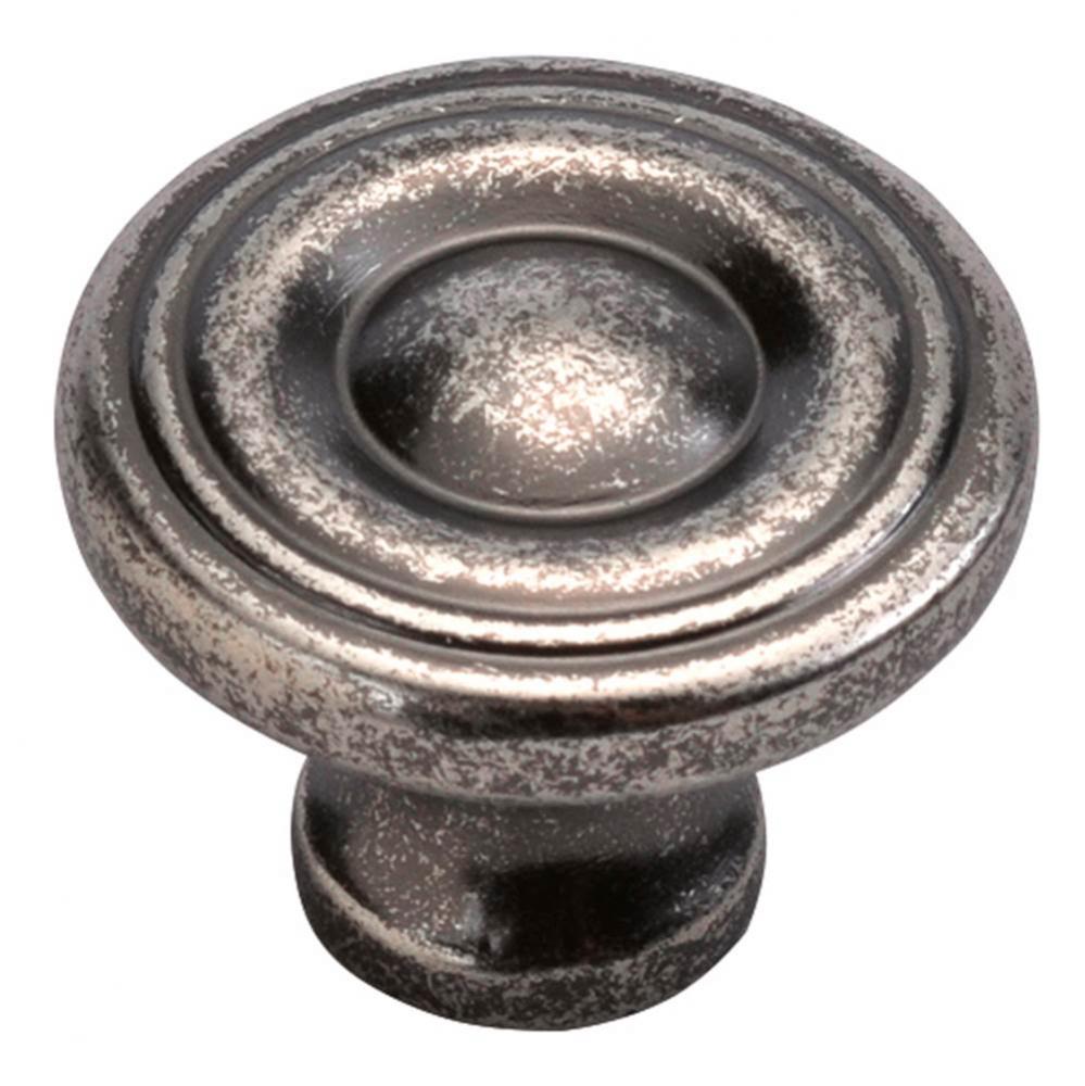 1-1/8 In. Conquest Black Nickel Vibed Cabinet Knob