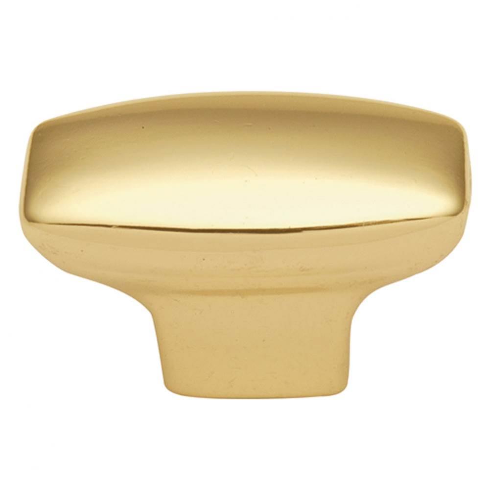 Metropolis Collection Knob Oval 1-7/16'' X 3/4'' Ultra Brass Finish