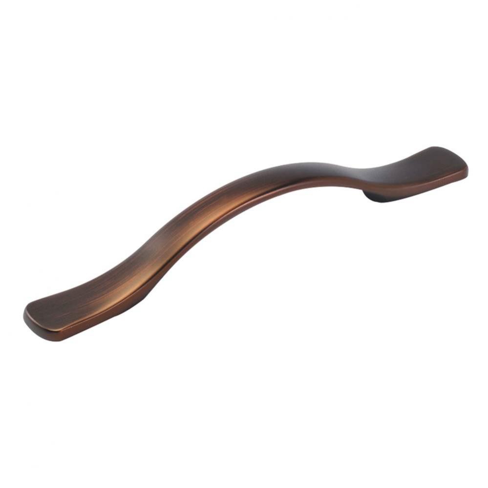 4 In. Euro-Contemporary Refined Bronze Cabinet Pull