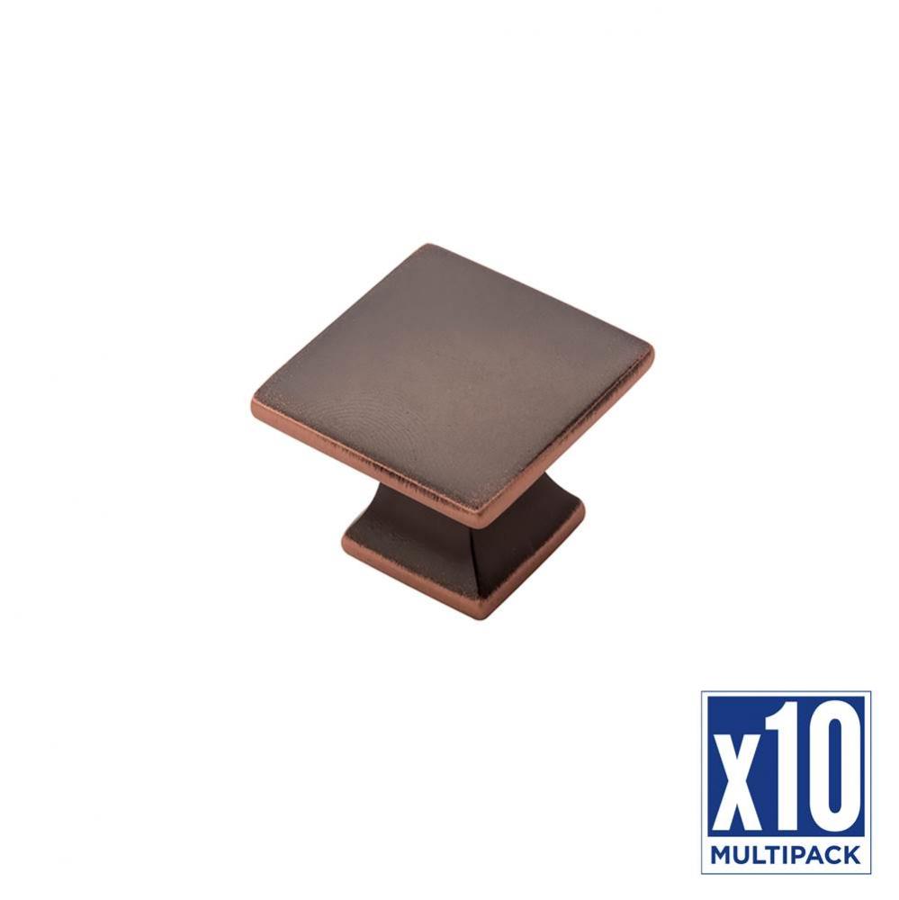 Knob 1-1/4 Inch Square (10 Pack)