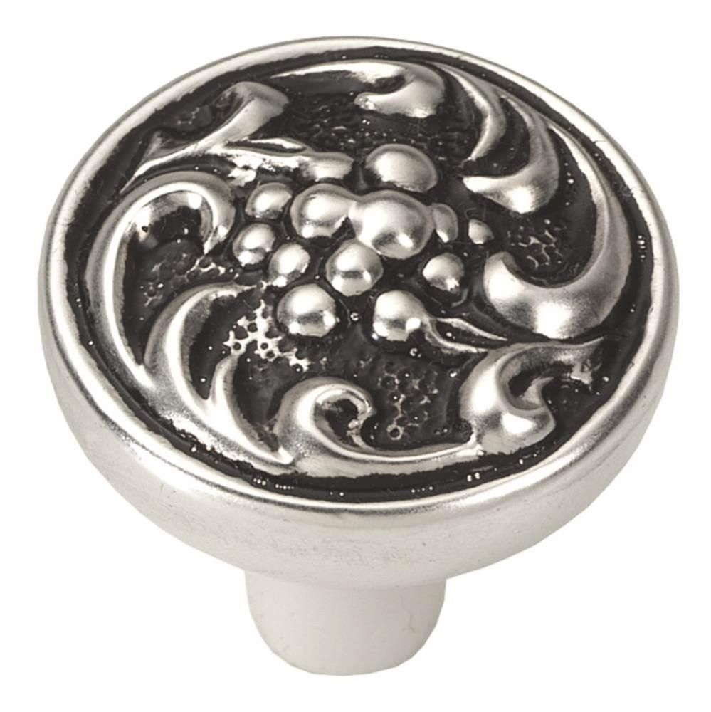 Altair Collection Knob 1-1/4'' Diameter Satin Antique Silver Finish