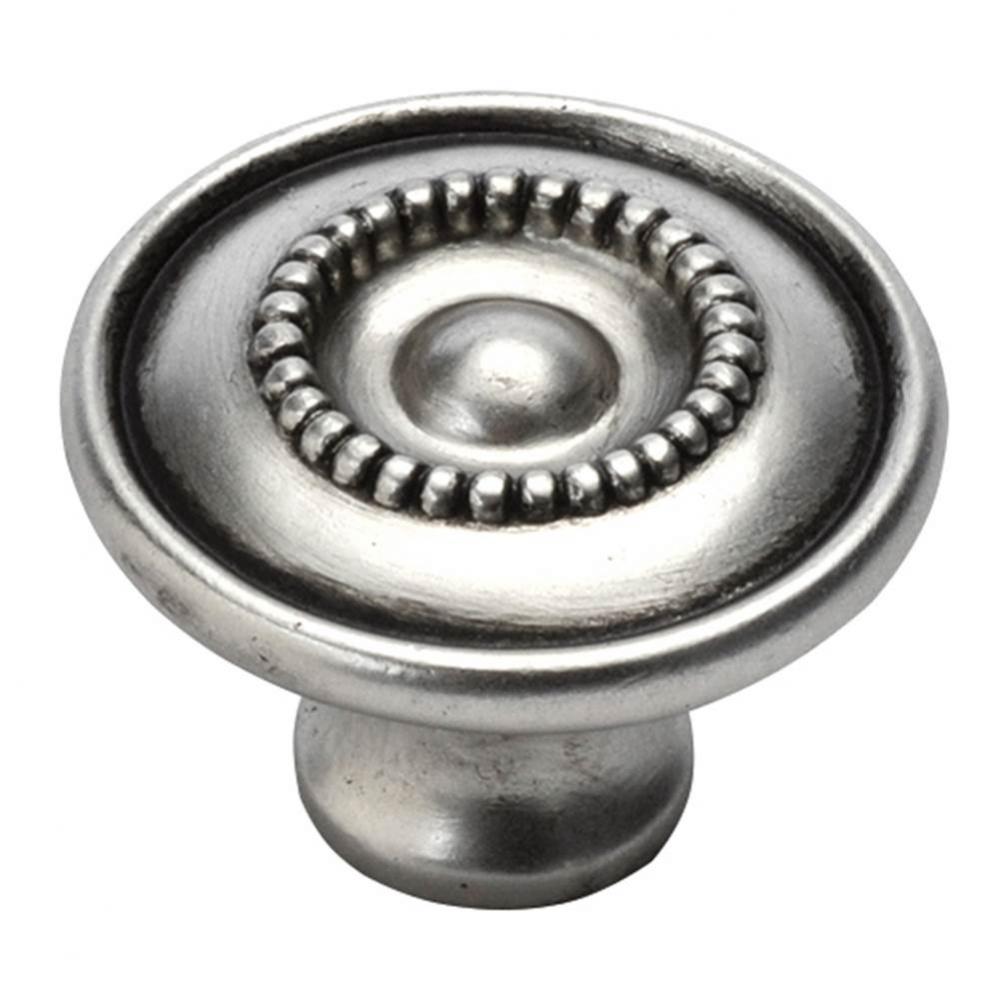 Manor House Collection Knob 1-1/8'' Diameter Silver Stone Finish