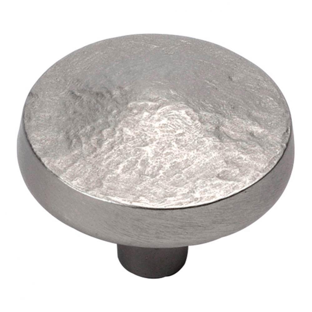 1-1/4 In. Bedrock Flat Nickel Cabinet Knob