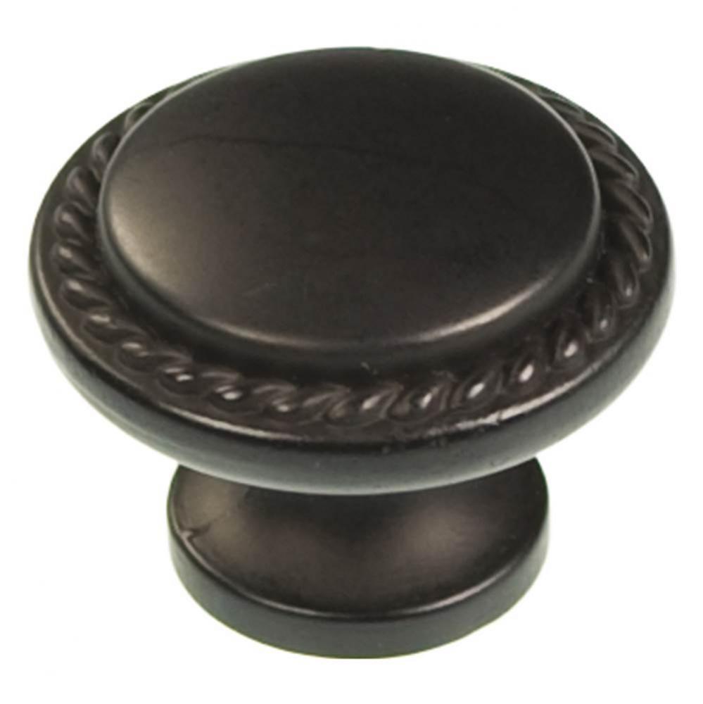 1-1/4 In. Woven Rustics Matte Black Cabinet Knob