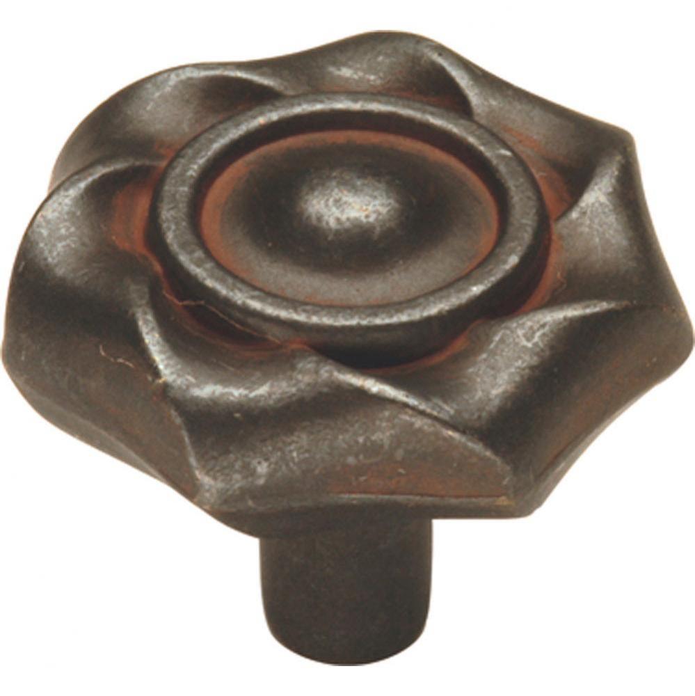 Charleston Blacksmith Collection Knob 1-1/4'' Diameter Rustic Iron Finish