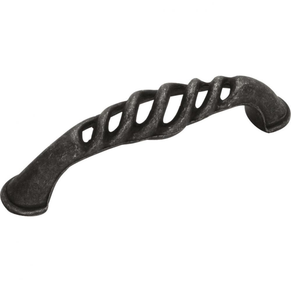 Charleston Blacksmith Collection Pull 3'' C/C Black Iron Finish