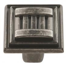 Hickory Hardware HH74679-BNV - Sydney Collection Knob 1-1/16'' Diameter Black Nickel Vibed Finish