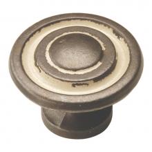 Hickory Hardware P2011-BYA - Manchester Collection Knob 1-3/8'' Diameter Biscayne Antique Finish