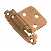 Hickory Hardware P244-SBZ - Surface Self-Closing Collection Hinge Flush Self Close Satin Bronze Finish (2 Pack)