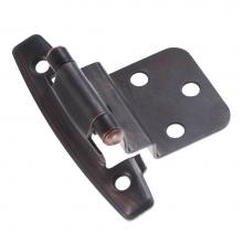 Hickory Hardware P295-VB - Vintage Bronze Surface Self-Closing 3/8 In. Offset Hinge (2-Pack)