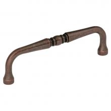 Hickory Hardware P3076-DAC - 4 In. Williamsburg Dark Antique Copper Cabinet Pull