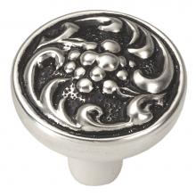 Hickory Hardware P3094-SAS - Altair Collection Knob 1-1/4'' Diameter Satin Antique Silver Finish