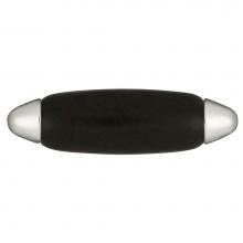 Hickory Hardware P3391-CHB - 2 In. Aero Chrome With Black Cabinet Knob