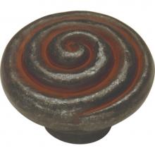 Hickory Hardware P7351-RI - Manchester Collection Knob 1-1/4'' Diameter Rustic Iron Finish