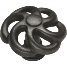 Hickory Hardware PA1311-BI - Charleston Blacksmith Collection Knob 1-1/2'' Diameter Black Iron Finish