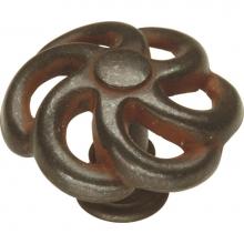 Hickory Hardware PA1311-RI - Charleston Blacksmith Collection Knob 1-1/2'' Diameter Rustic Iron Finish