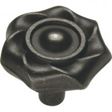 Hickory Hardware PA1312-BI - Charleston Blacksmith Collection Knob 1-1/4'' Diameter Black Iron Finish