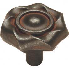 Hickory Hardware PA1312-RI - Charleston Blacksmith Collection Knob 1-1/4'' Diameter Rustic Iron Finish