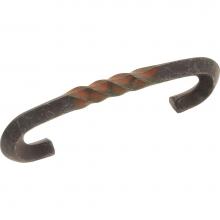 Hickory Hardware PA1323-RI - Charleston Blacksmith Collection Pull 3'' C/C Rustic Iron Finish