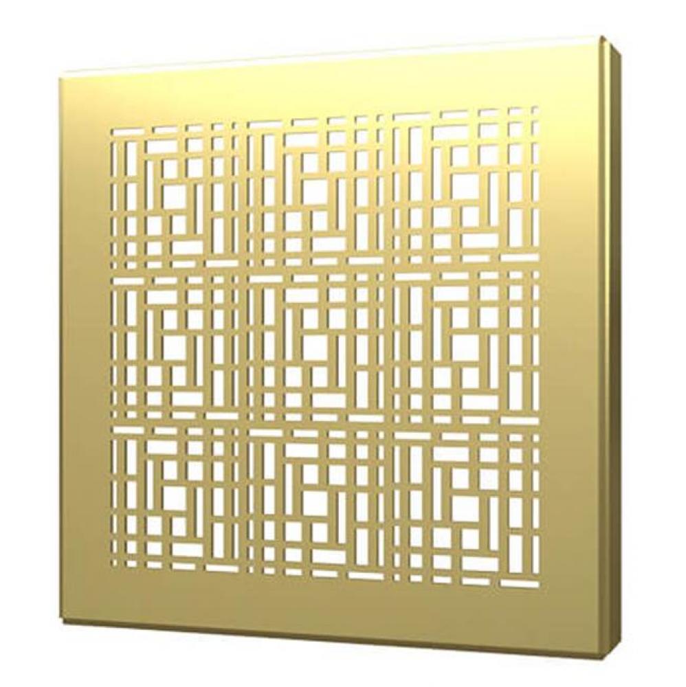 Square Drain Cover 6In Deco Brushed G