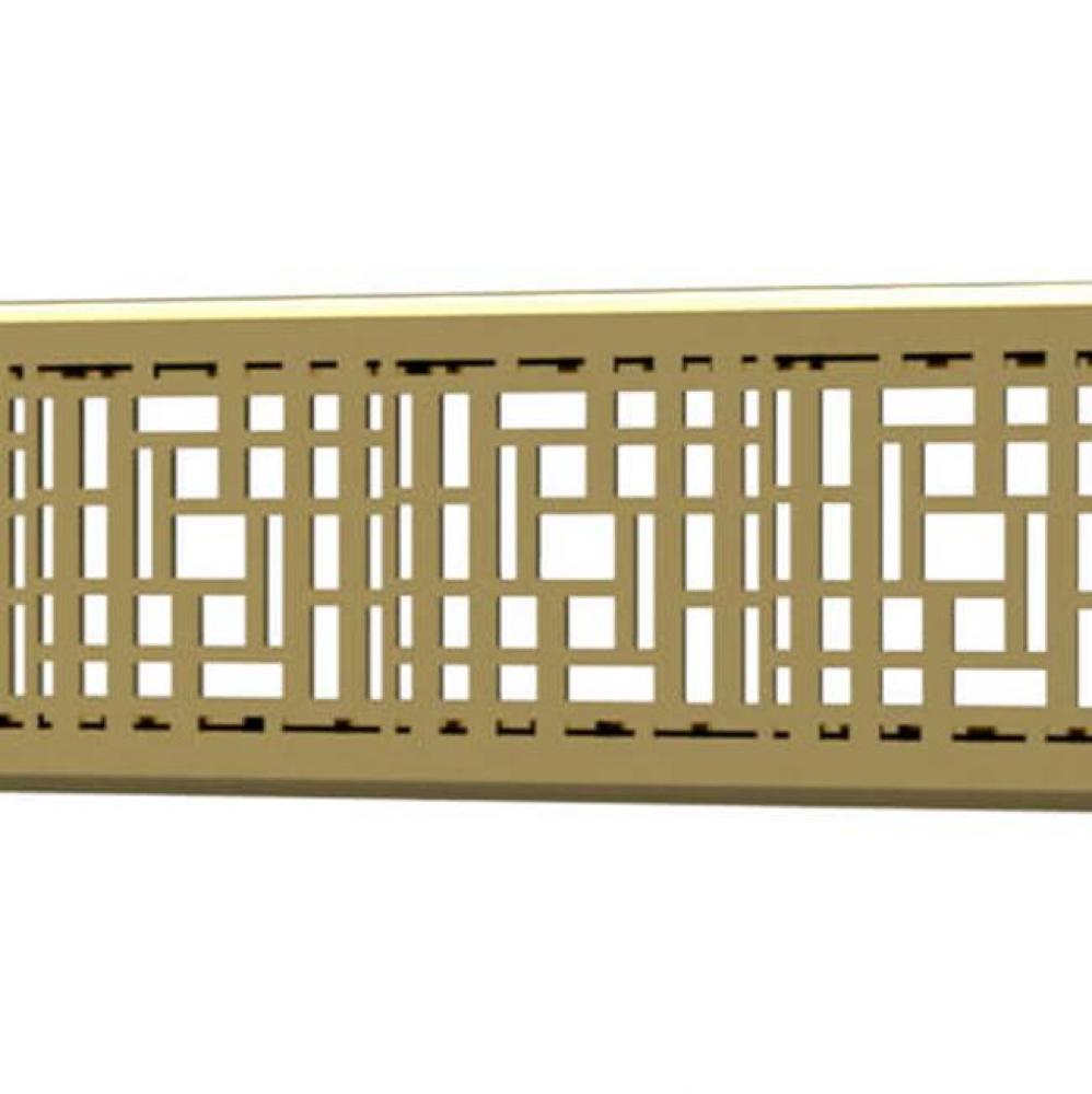 Drain Cover Deco 18In Polished Gold