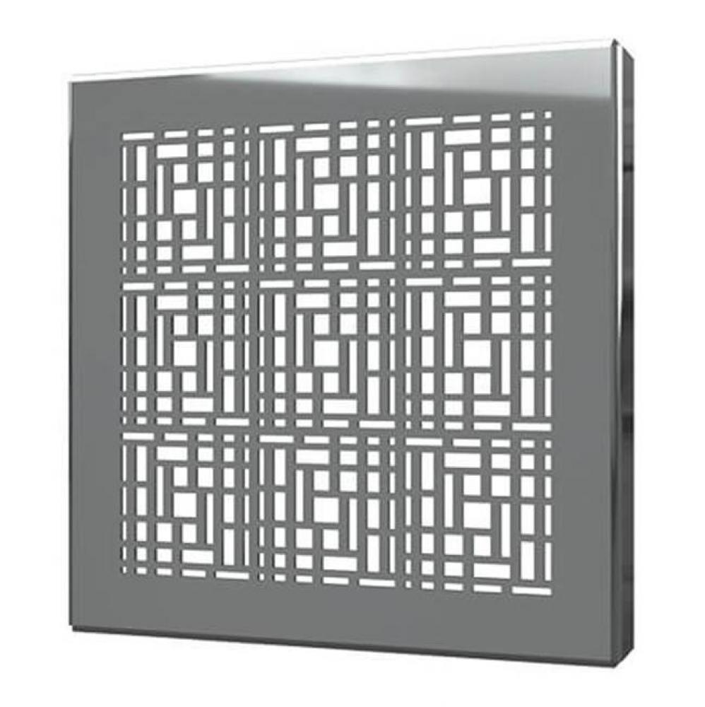 Square Drain Cover 6In Deco Polished Ss