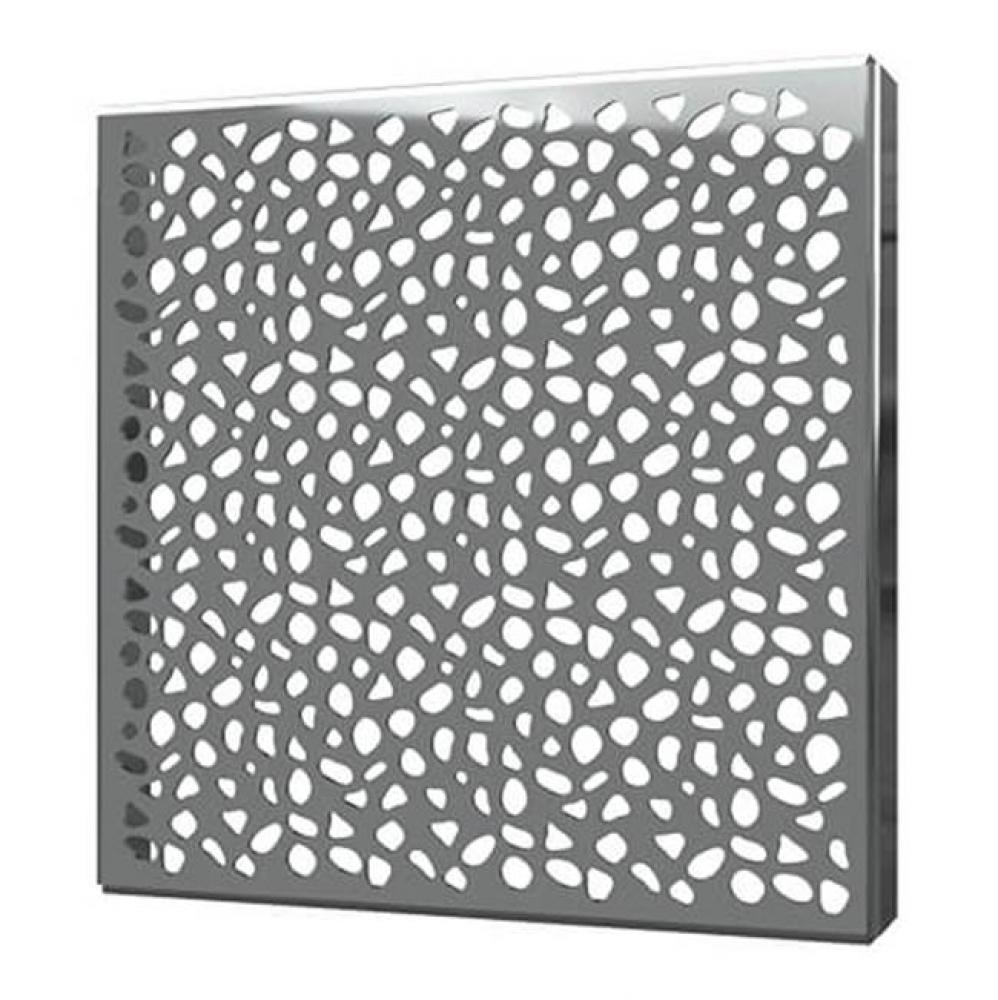 Square Drain Cover 6In Stones Polished Ss