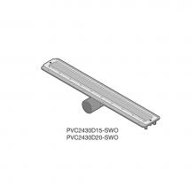 Quick Drain PVC2430D15-SWO - 24In Pvc Drain Body With A 1