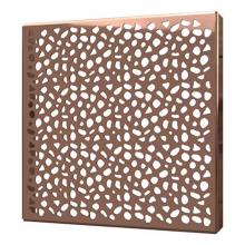 Quick Drain STONES06-PRG - Square Drain Cover 6In Stones Polished Rg