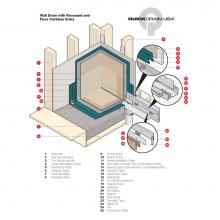 Quick Drain WALLD48 - Walldrain Assembly 26-48 In. Vertical Waste Outlet Centered