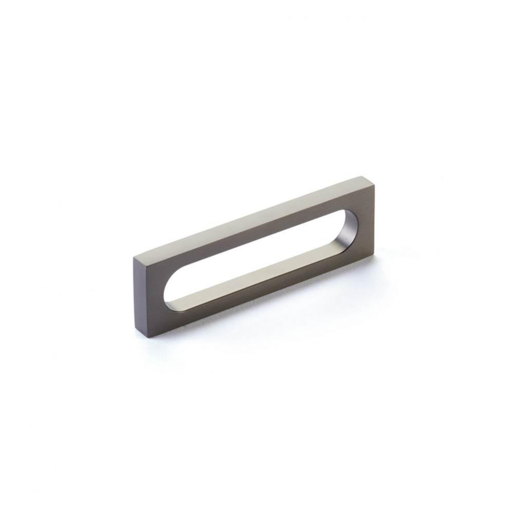 Pull, Modern Oval Slot, Gun Metal, 3-1/2'' cc