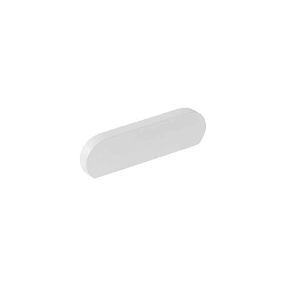 Pull, Modern Oval, Matte White, 3'' cc