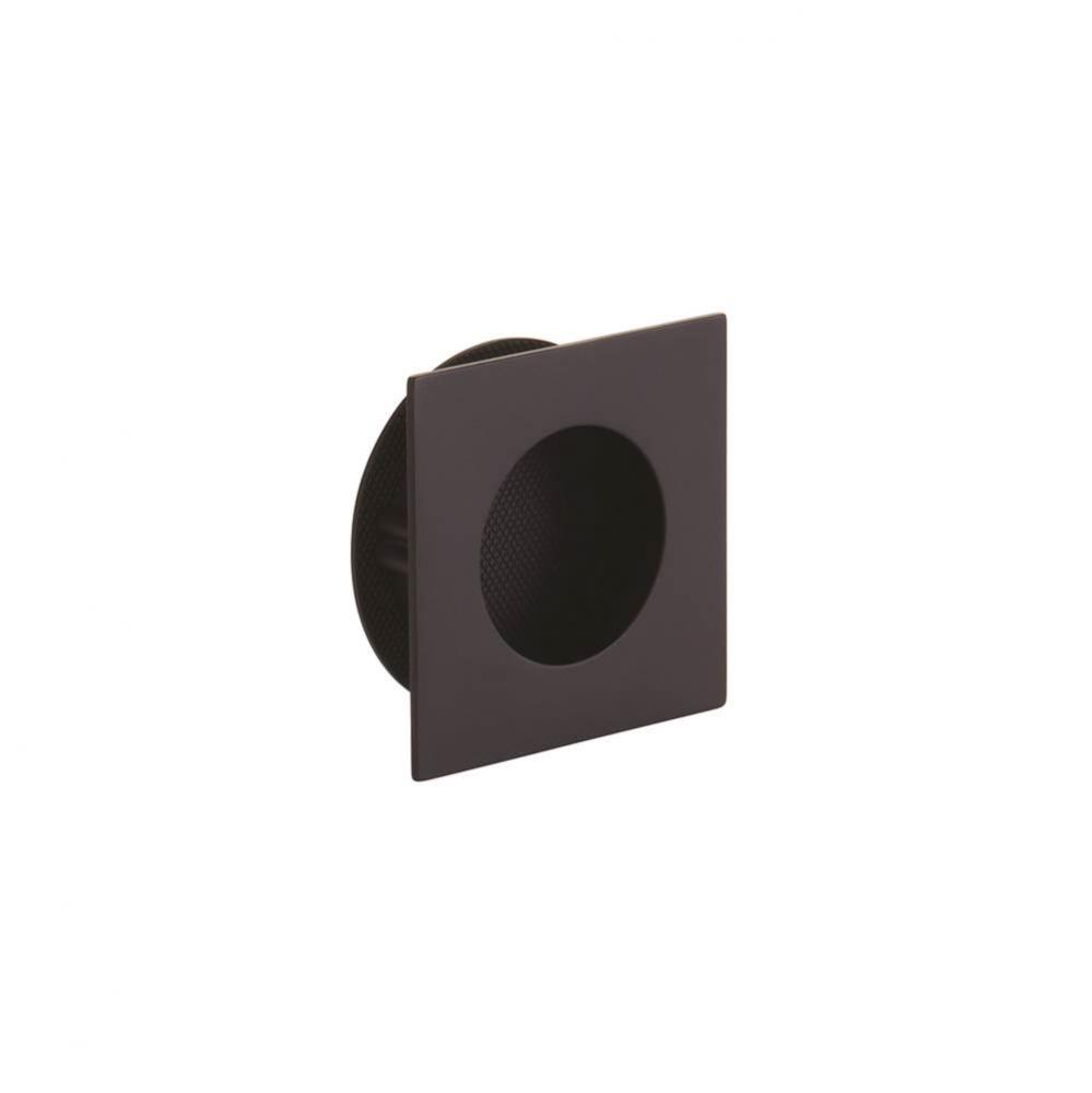 Urbano, Square Recessed Pull, Matte Black, 3'' Overall