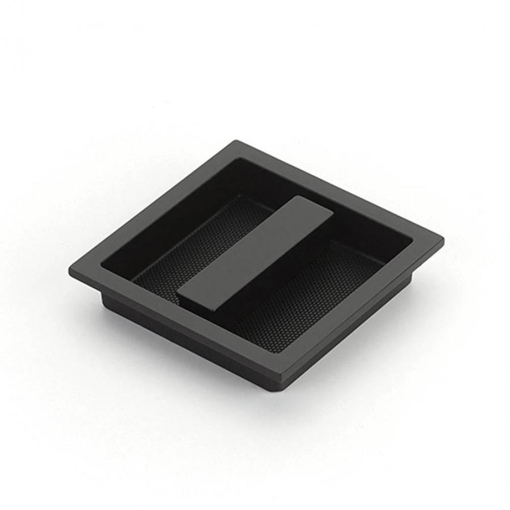 MODO Recessed Pull, Matte Black, 3-7/8'' x 3-7/8'' Overall