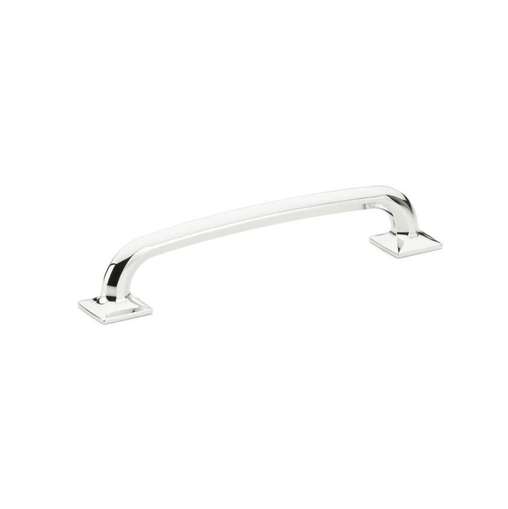 Pull, Square Bases, Polished Chrome, 6'' cc