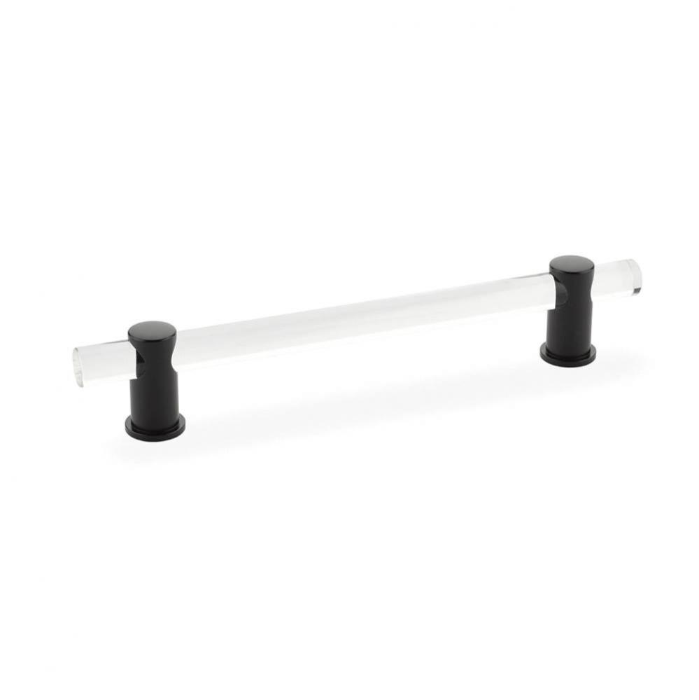 Pull, Adjustable clear Acrylic, Oil Rubbed Bronze, 6'' cc