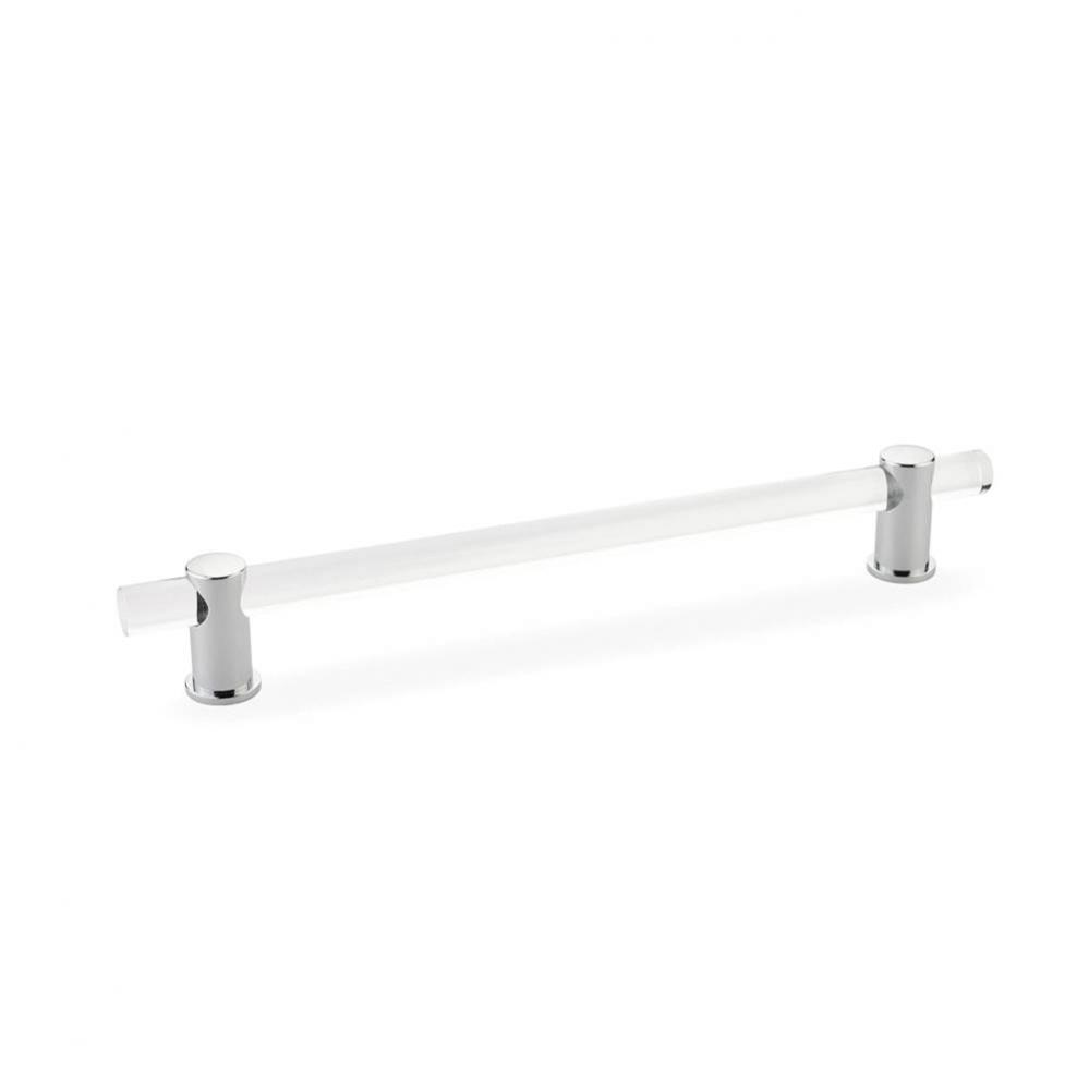 Pull, Adjustable clear Acrylic, Polished Chrome, 8'' cc