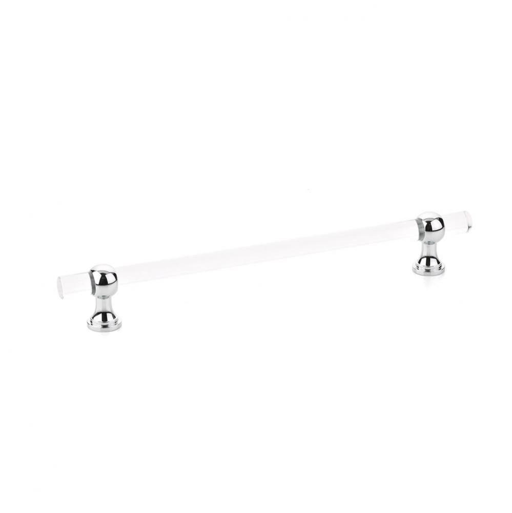 Pull, Adjustable Clear Acrylic, Polished Chrome, 8'' cc