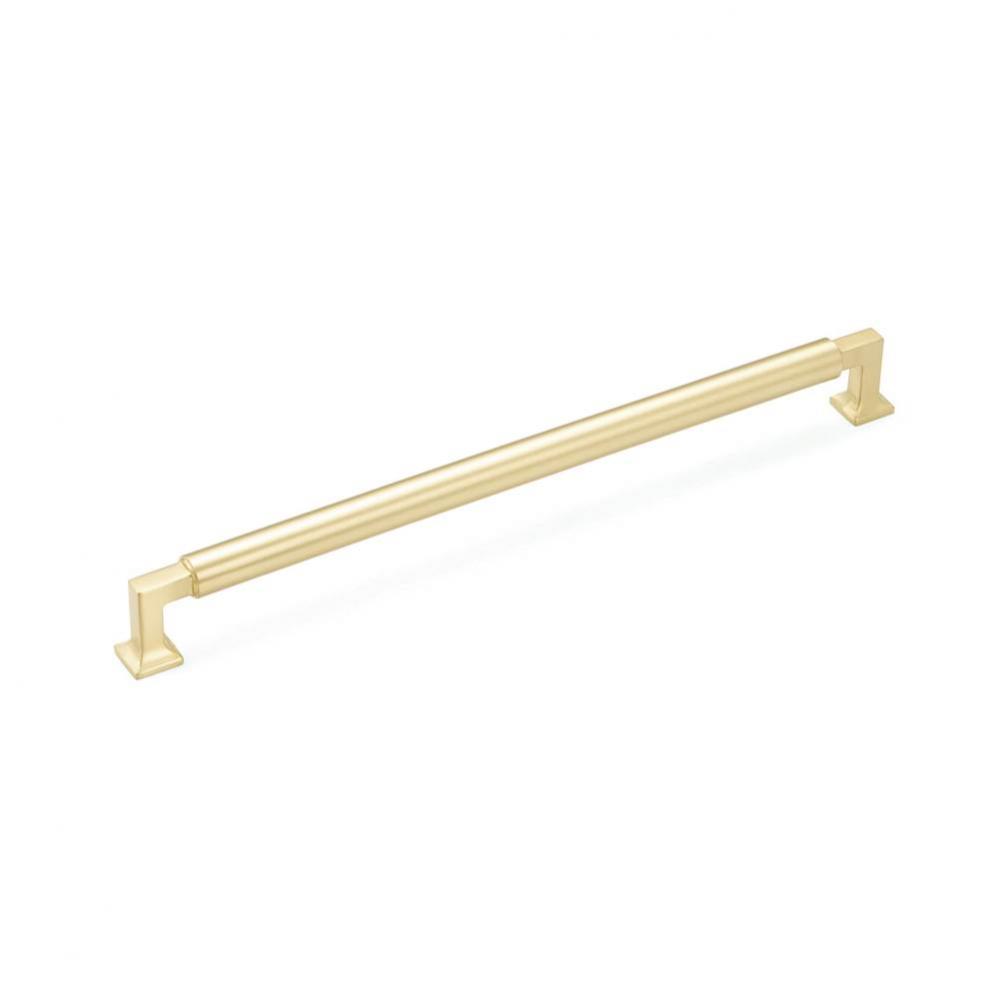 Concealed Surface, Appliance Pull, Satin Brass, 15'' cc