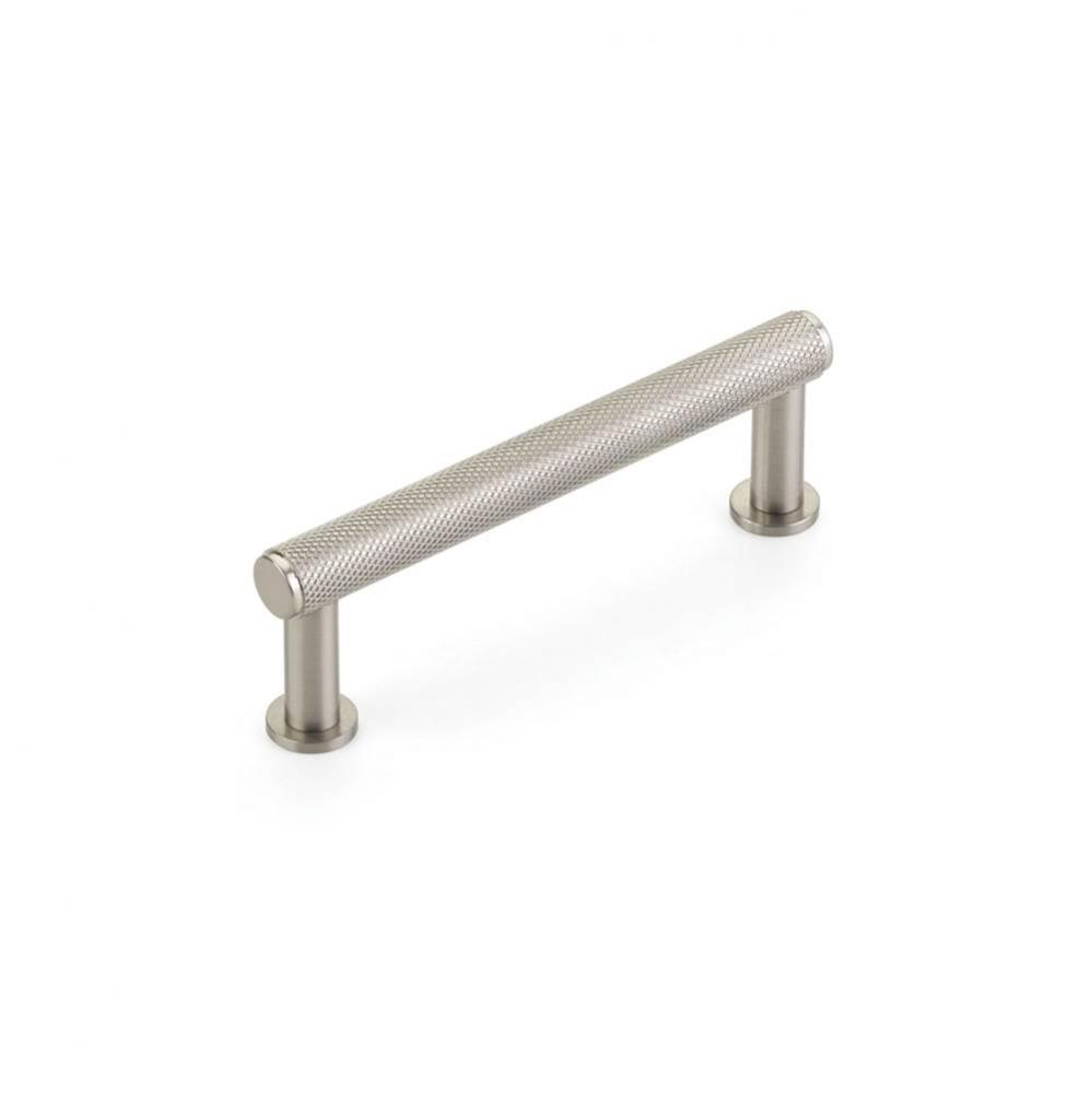 Pub House, Pull, Knurled, Brushed Nickel, 3-1/2'' cc