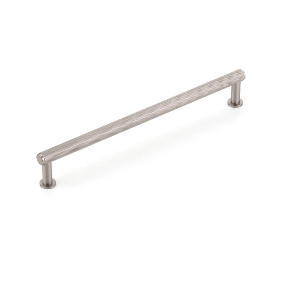 Pub House, Pull, Knurled, Brushed Nickel, 8'' cc