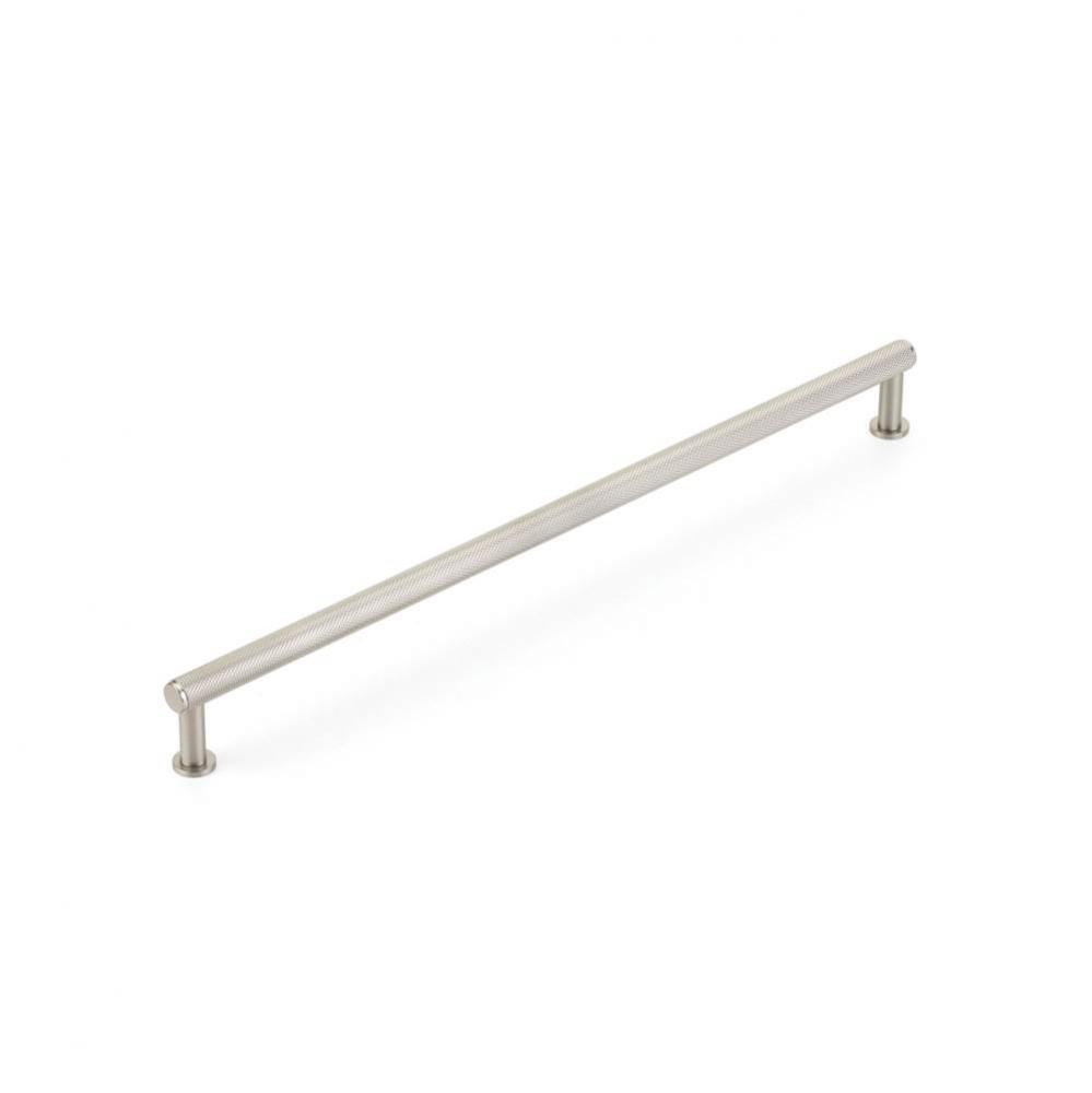 Pub House, Pull, Knurled, Brushed Nickel, 12'' cc