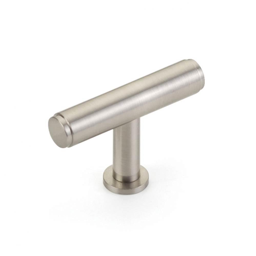 Pub House, T-Knob, Brushed Nickel, 2''