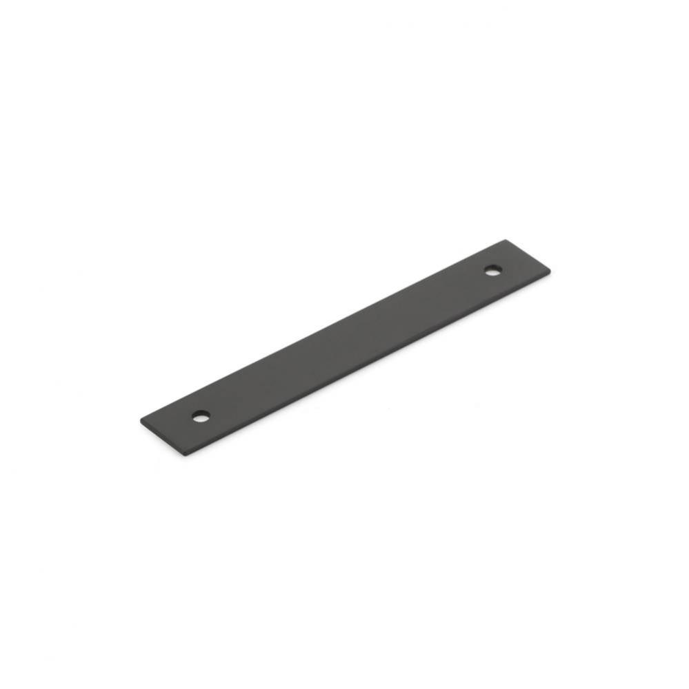 Pub House, Backplate for Pull, Matte Black, 4'' cc