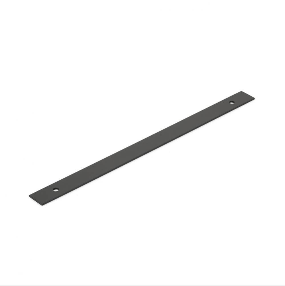 Pub House, Backplate for Appliance Pull, Matte Black, 12'' cc