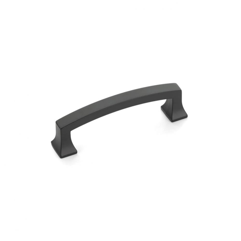 Pull, Arched, Matte Black, 3-1/2'' cc